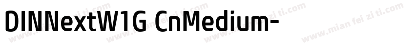 DINNextW1G CnMedium字体转换